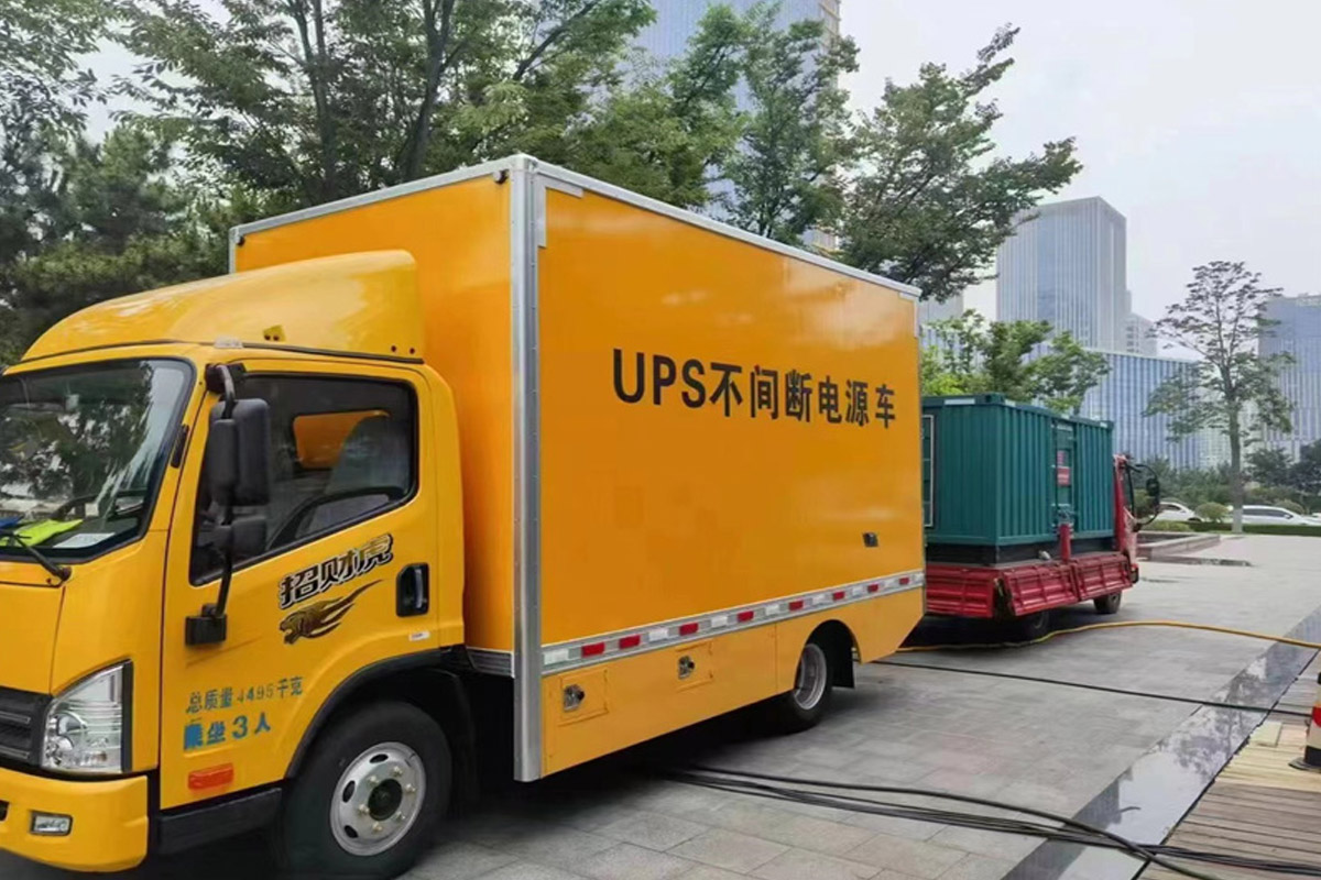 巴楚发电机租赁施工现场