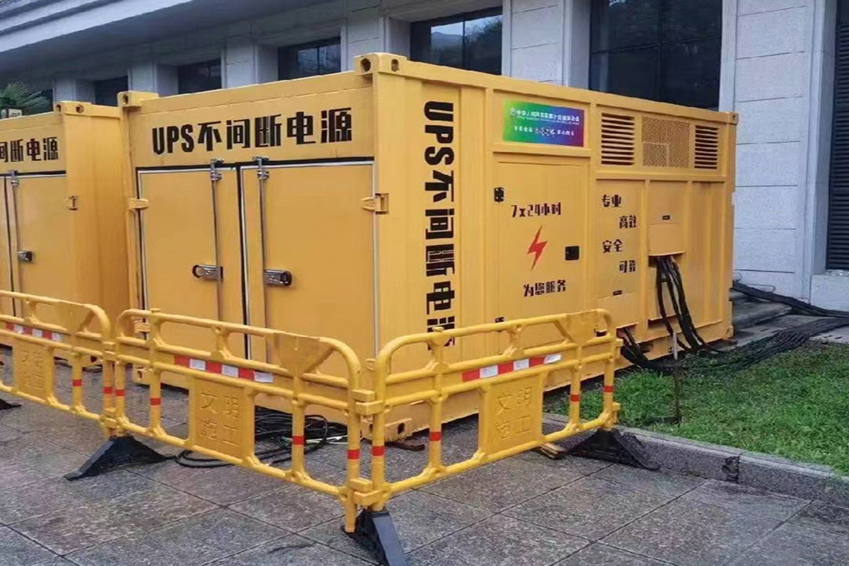 巴楚发电机租赁施工现场