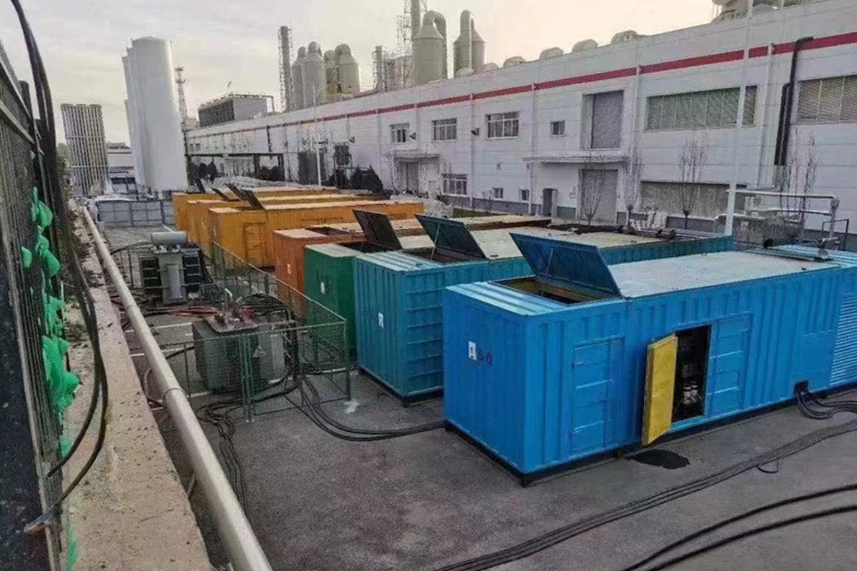 巴楚发电机租赁施工现场
